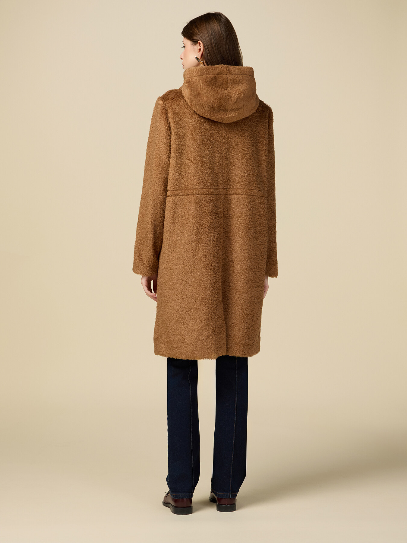Hooded teddy parka image number 1