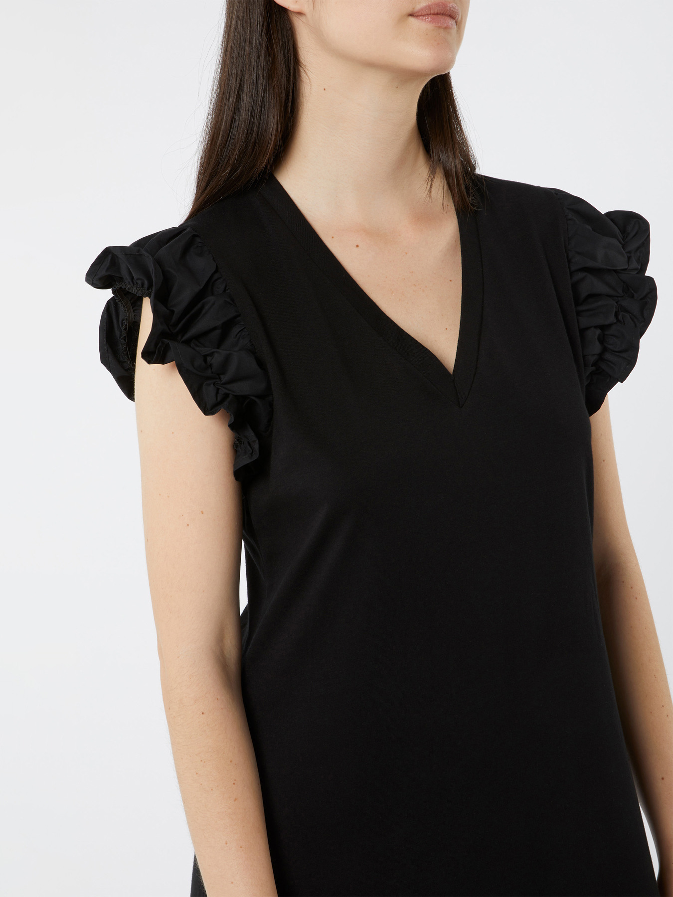 Kleid mit Popeline-&Auml;rmeln image number 2