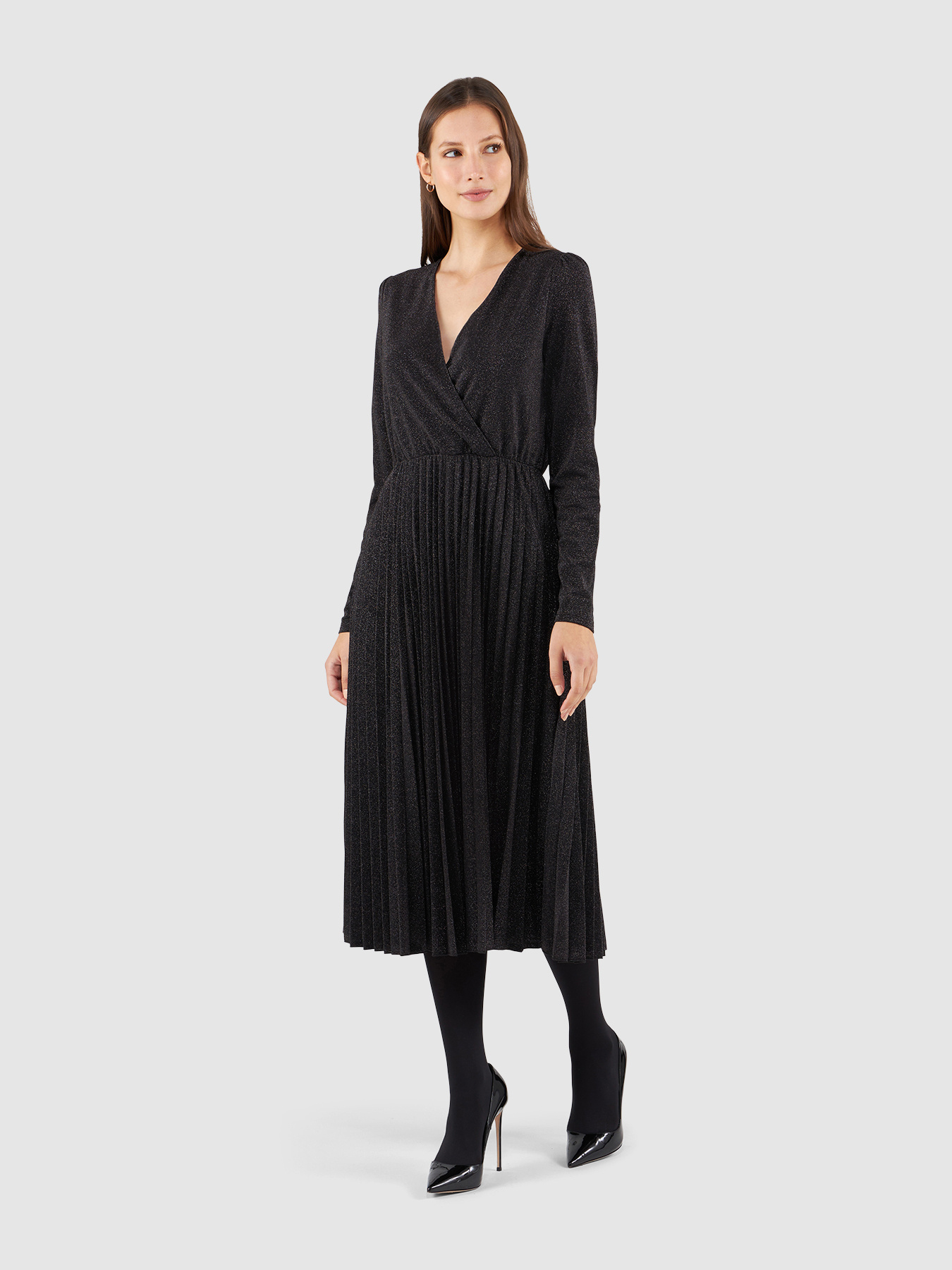 Lurex midi dress image number 0
