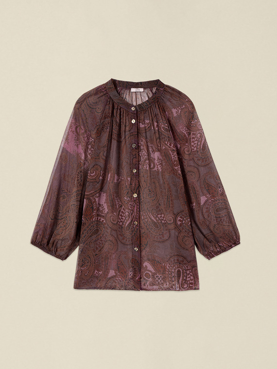 Patterned georgette shirt