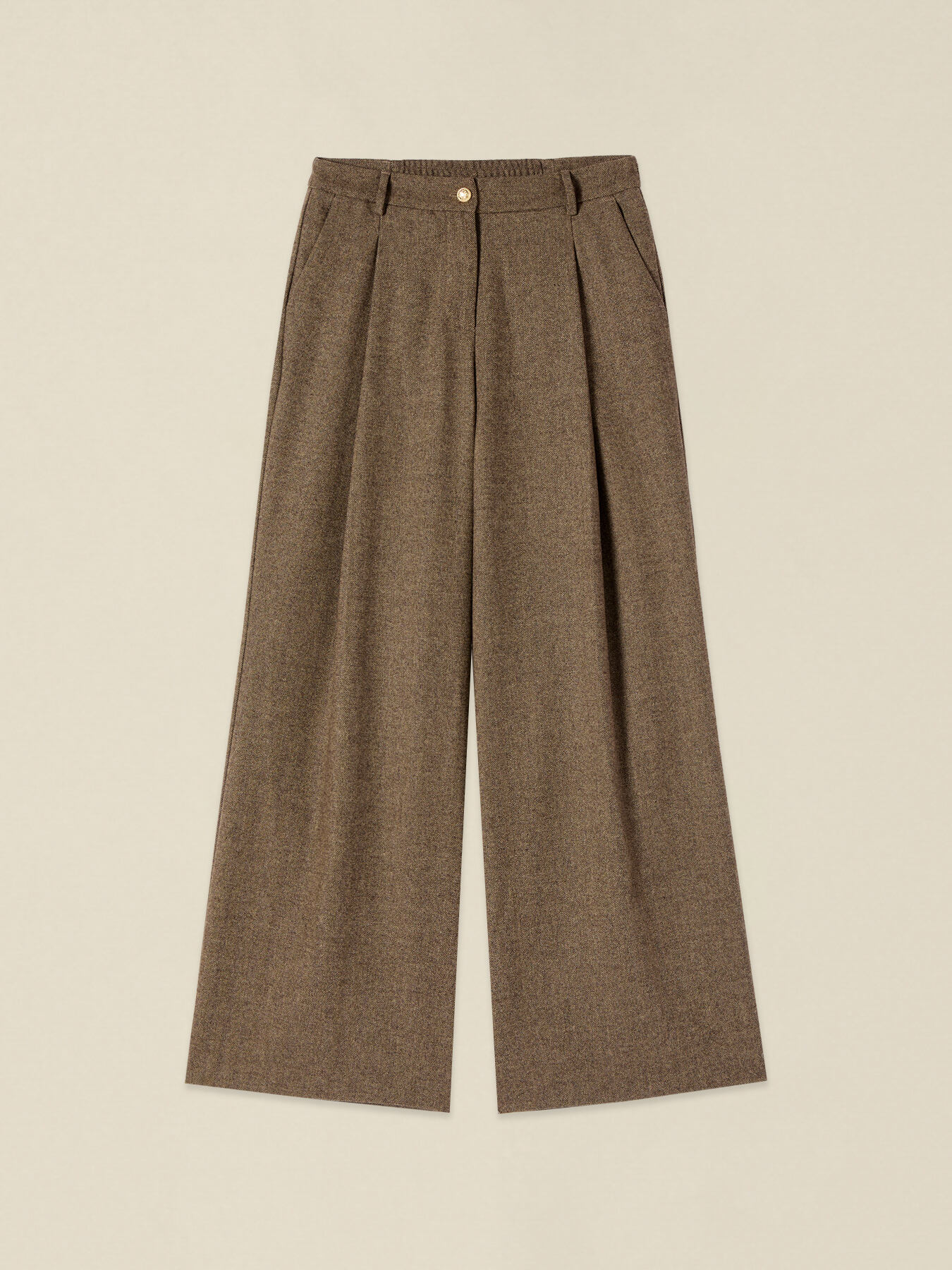Weite Hose aus Wollmischung image number 5