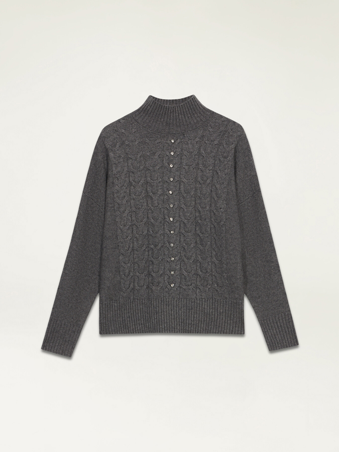 Maglia con trecce e pietre image number 3