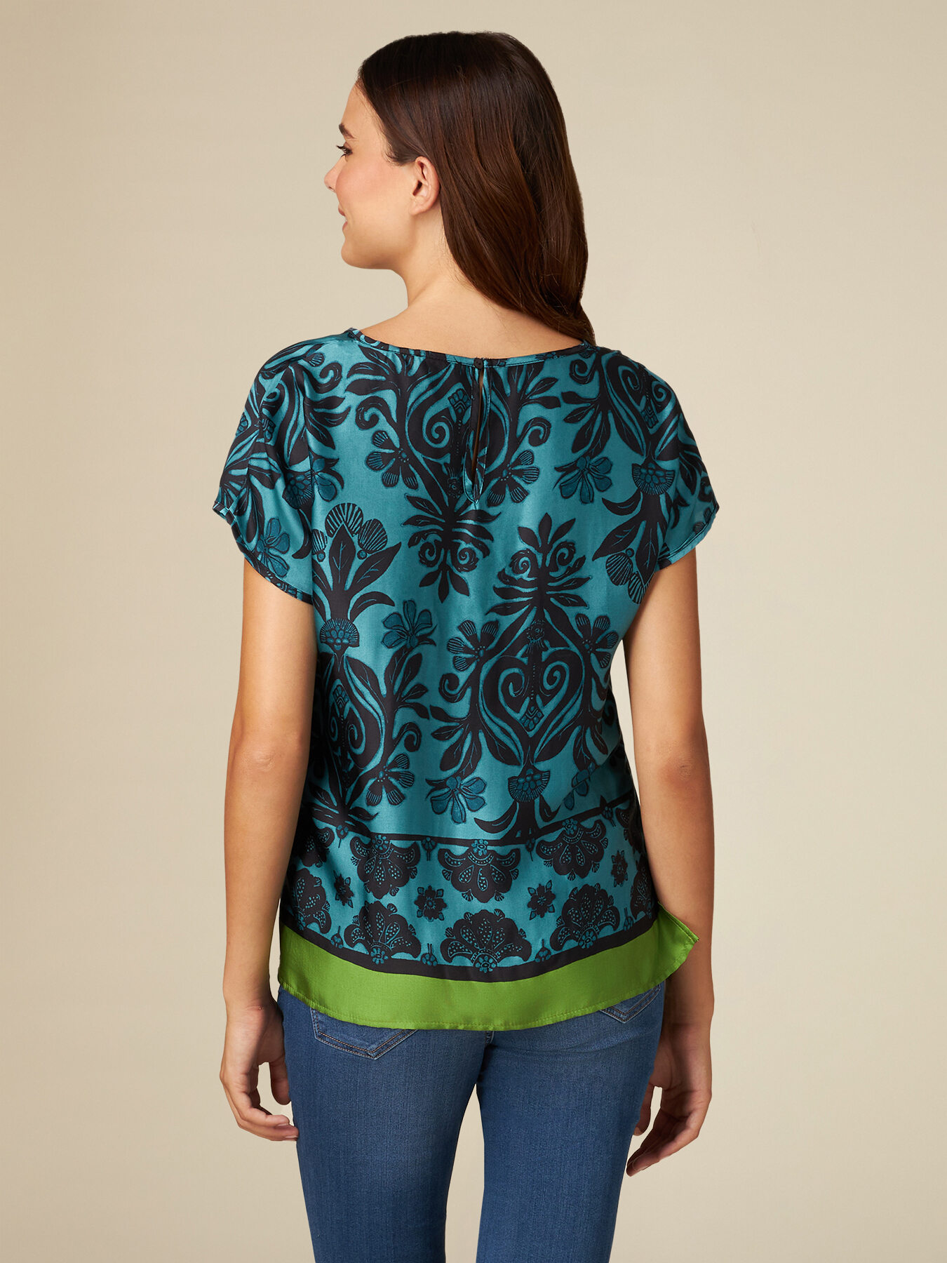Blusa in raso di viscosa eco-friendly image number 1