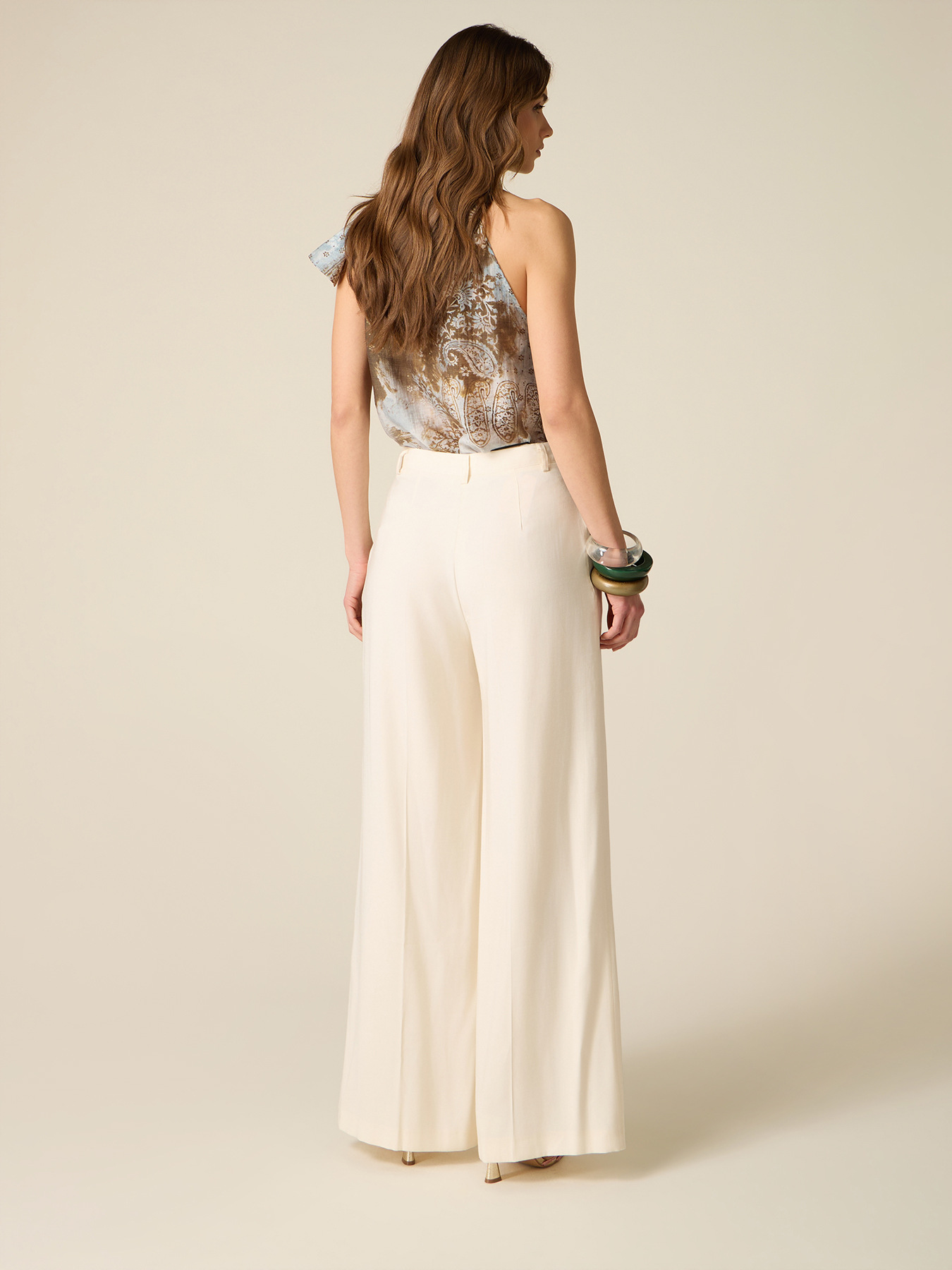 Viscose blend palazzo pants image number 1