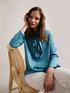 Blusa jacquard fantasia a pois image number 0