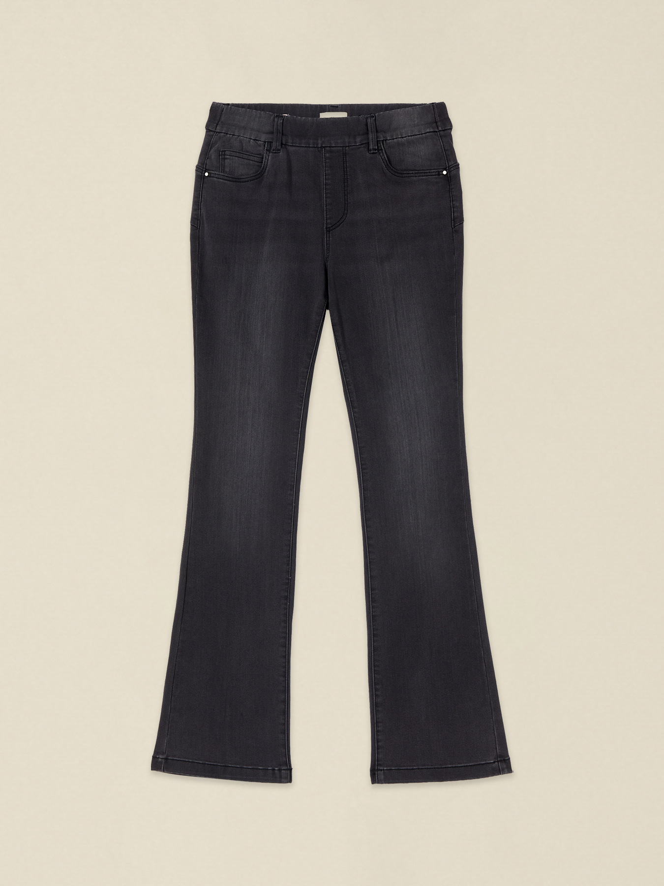 Flared Jeans mit elastischem Bund image number 4