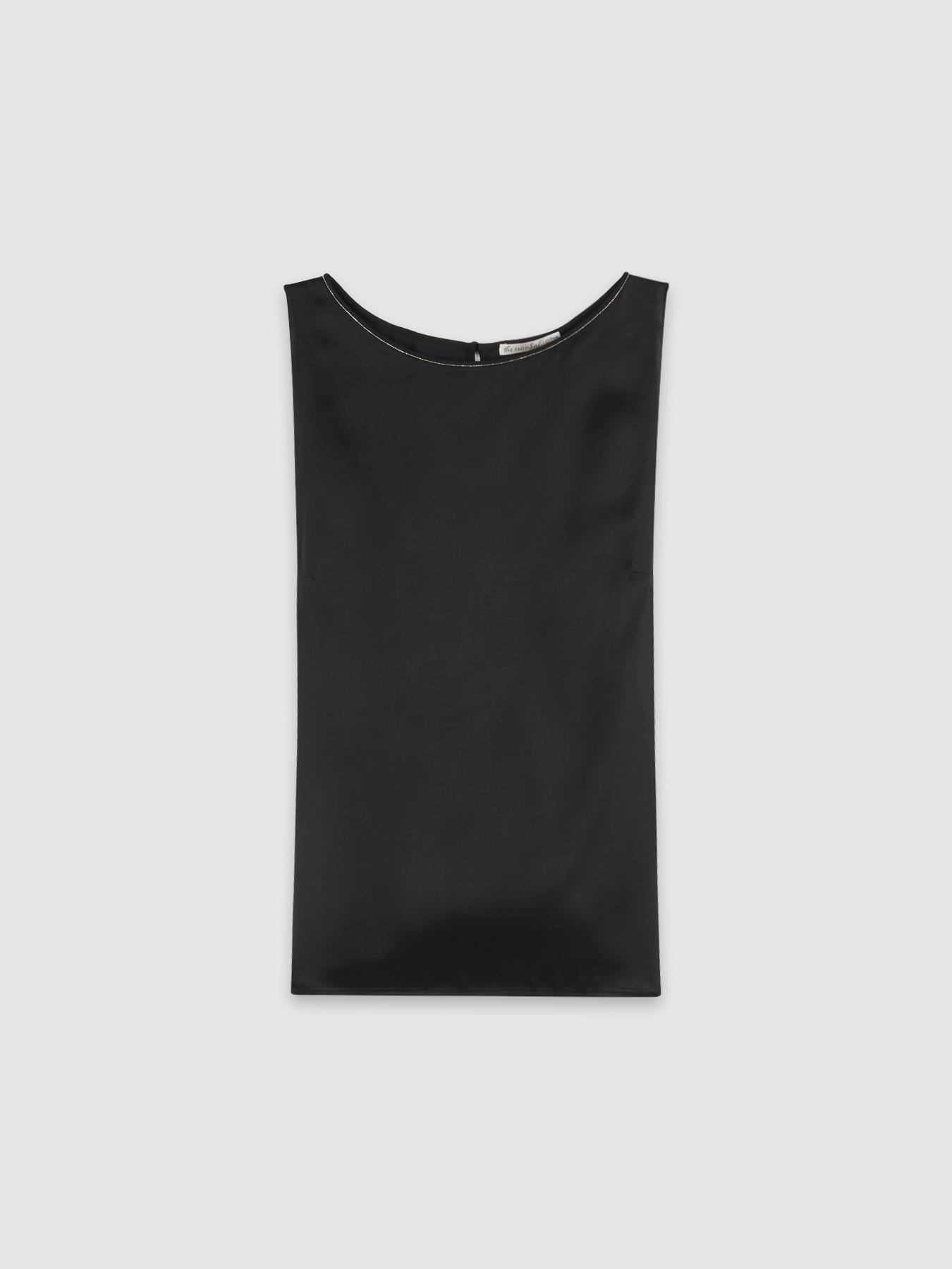 Top in raso con catenella image number 3