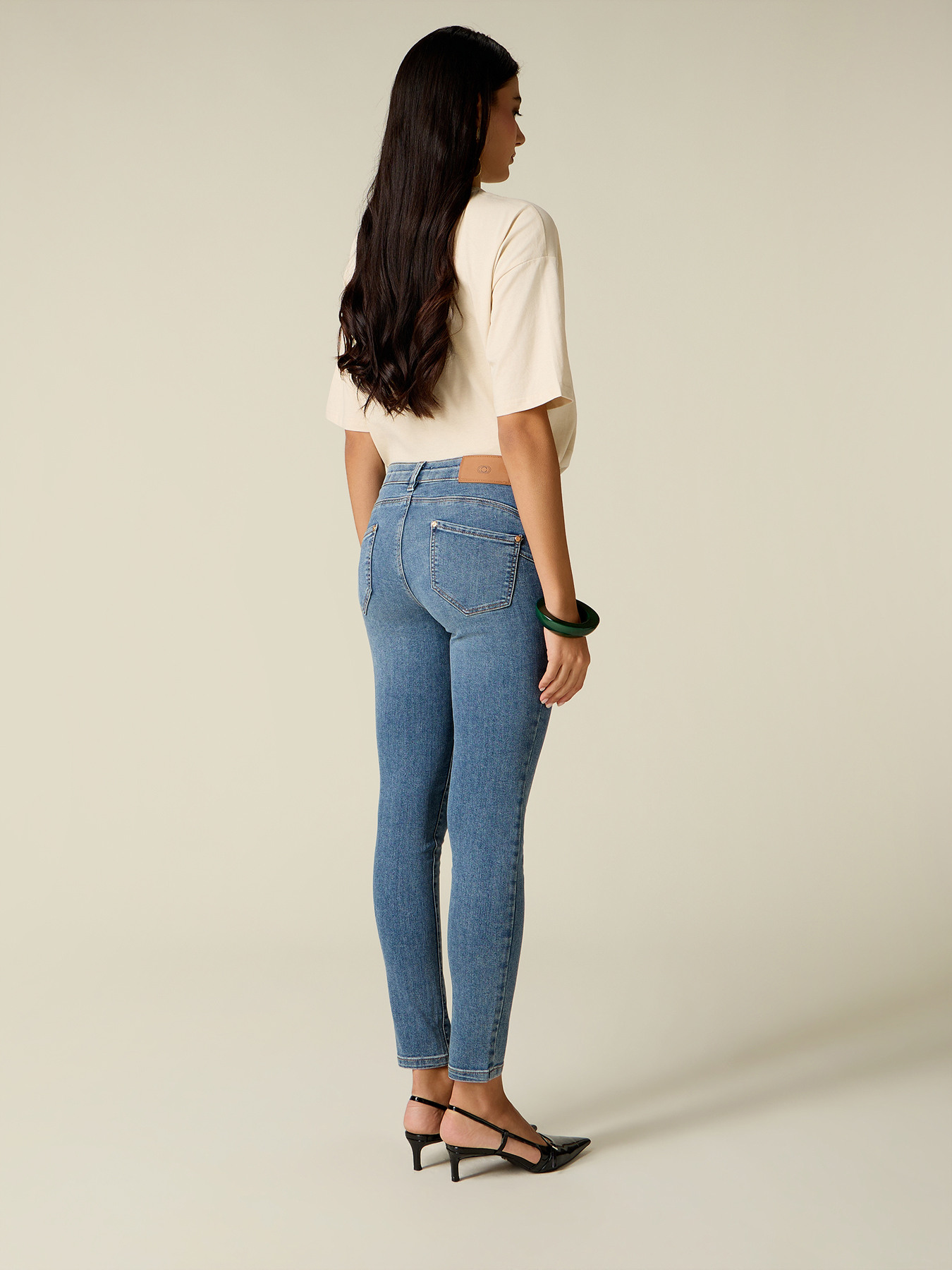 Jeans skinny in denim image number 1