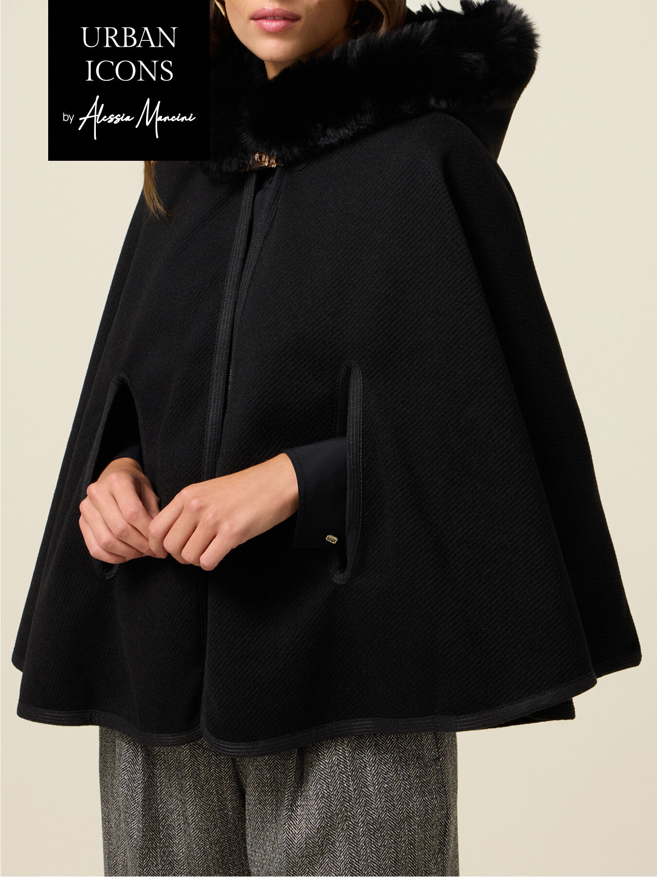 Hooded poncho image number 0