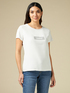 Dual-fabric T-shirt with rhinestones image number 0