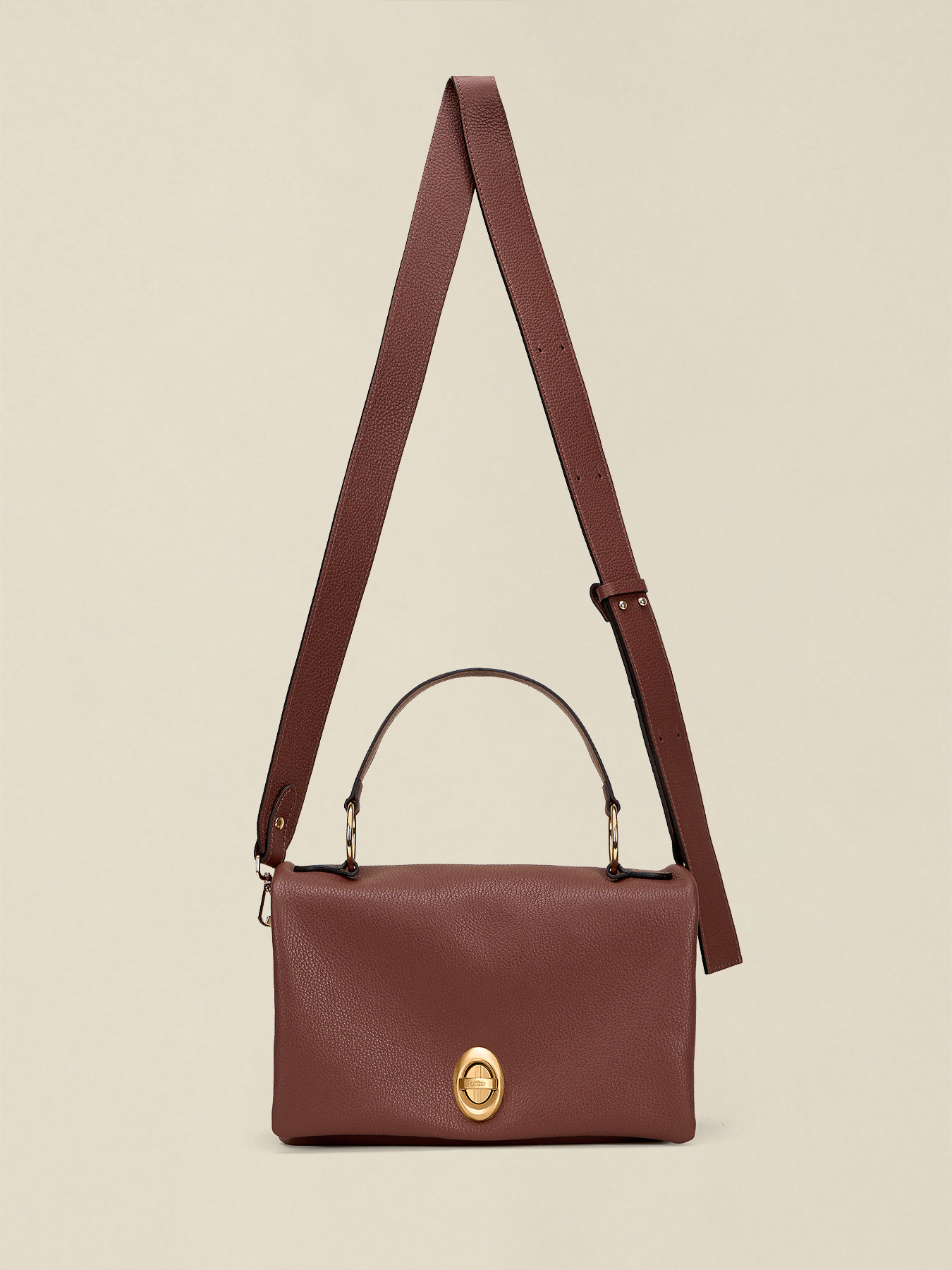 Ophelia shoulder bag in genuine leather image number 1