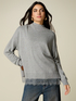 Dolcevita lurex misto lana con pizzo image number 0