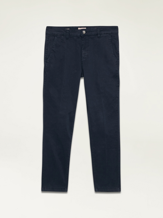 Cigarette pants in lyocell blend fabric