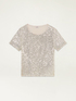 Short-sleeved sequined blouse image number 3