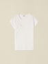 T-shirt with appliqu&eacute; and pearls image number 3