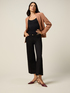 Kick flare pants with chain detail image number 0