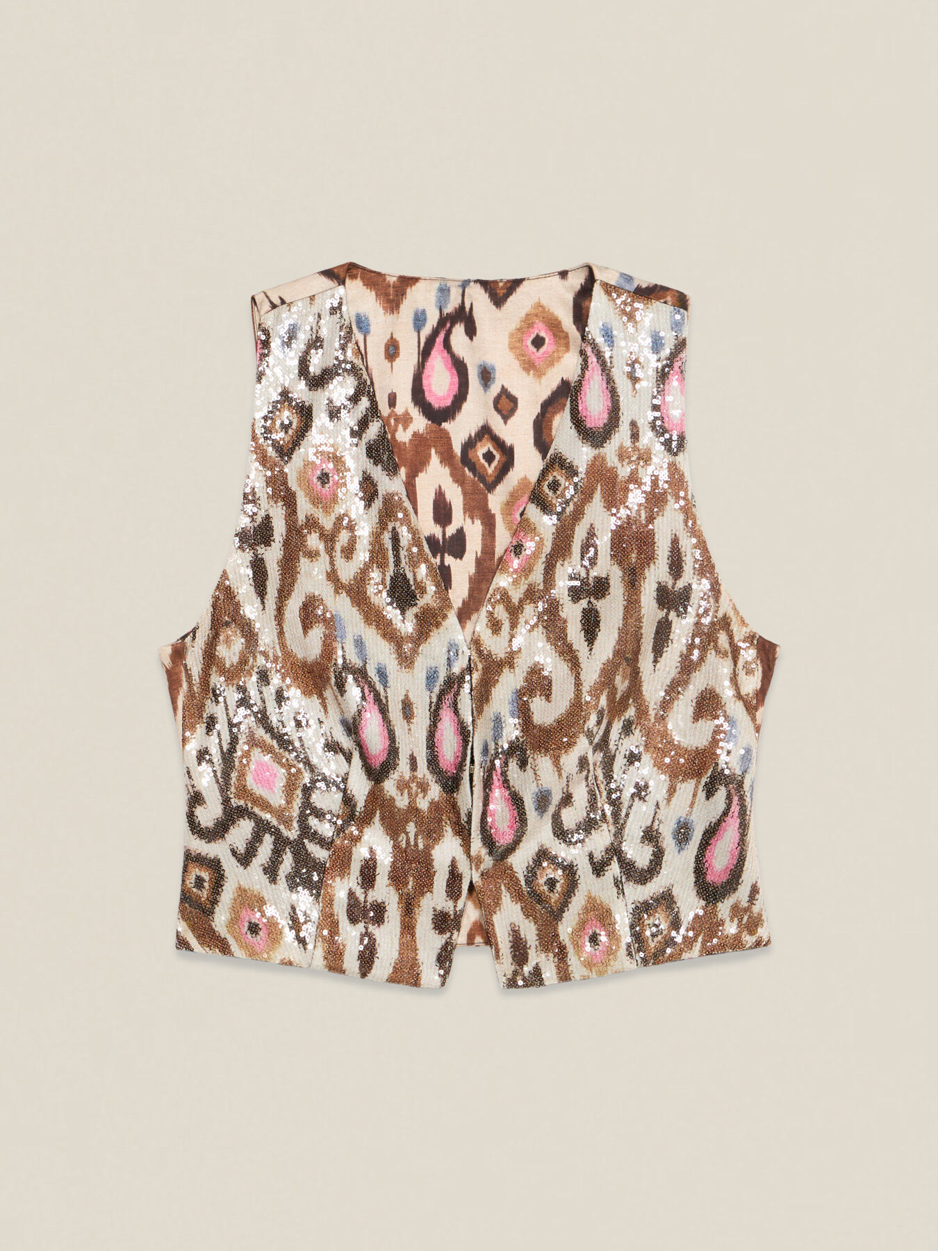 Gilet fantasia con paillettes image number 4