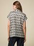 Patterned satin blouse image number 1