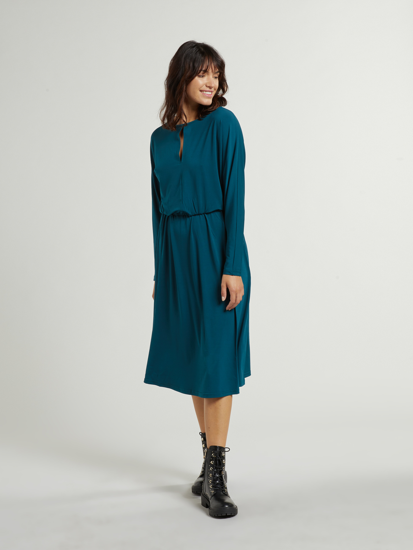 Robe mi-longue en jersey image number 0