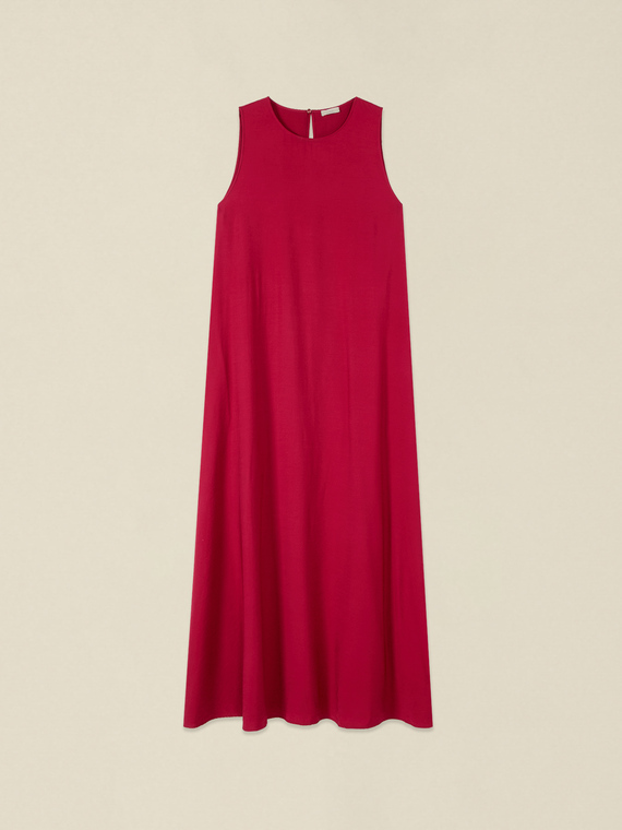 Langes Kleid aus Viskosemischung