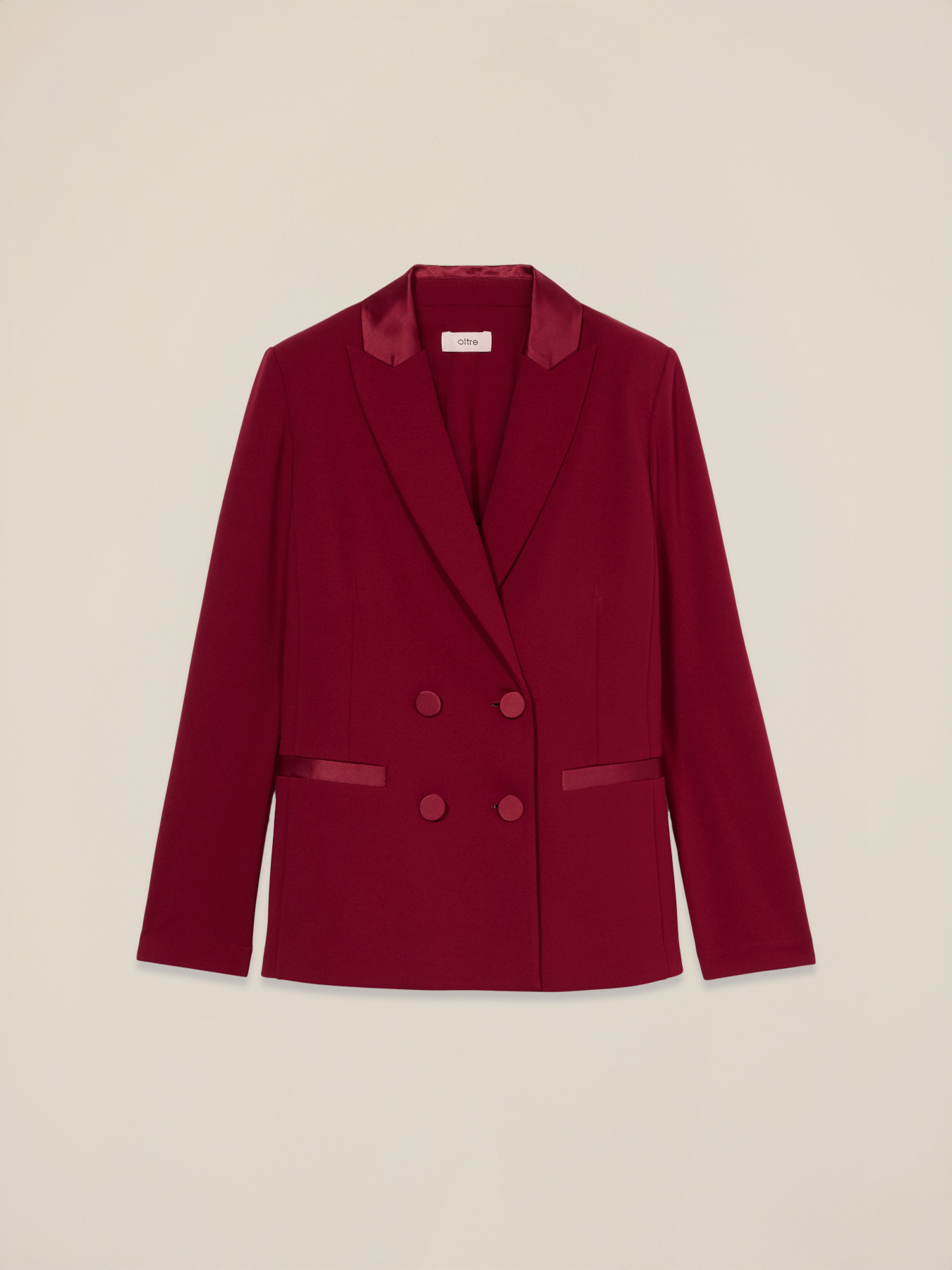 Blazer doppiopetto con bottoni foderati image number 4