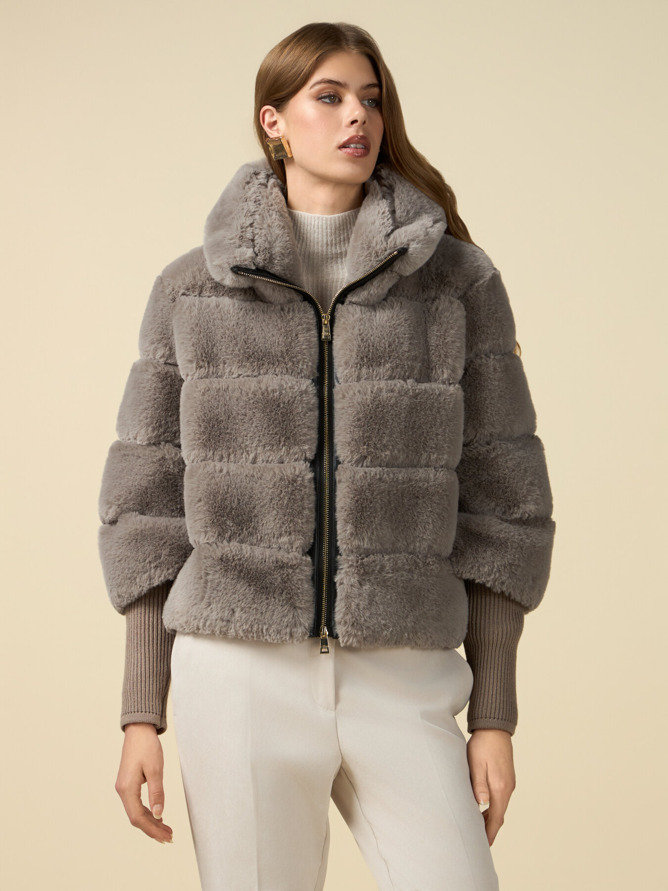 Teddyb&auml;r-Jacke mit Strickb&uuml;ndchen image number 0