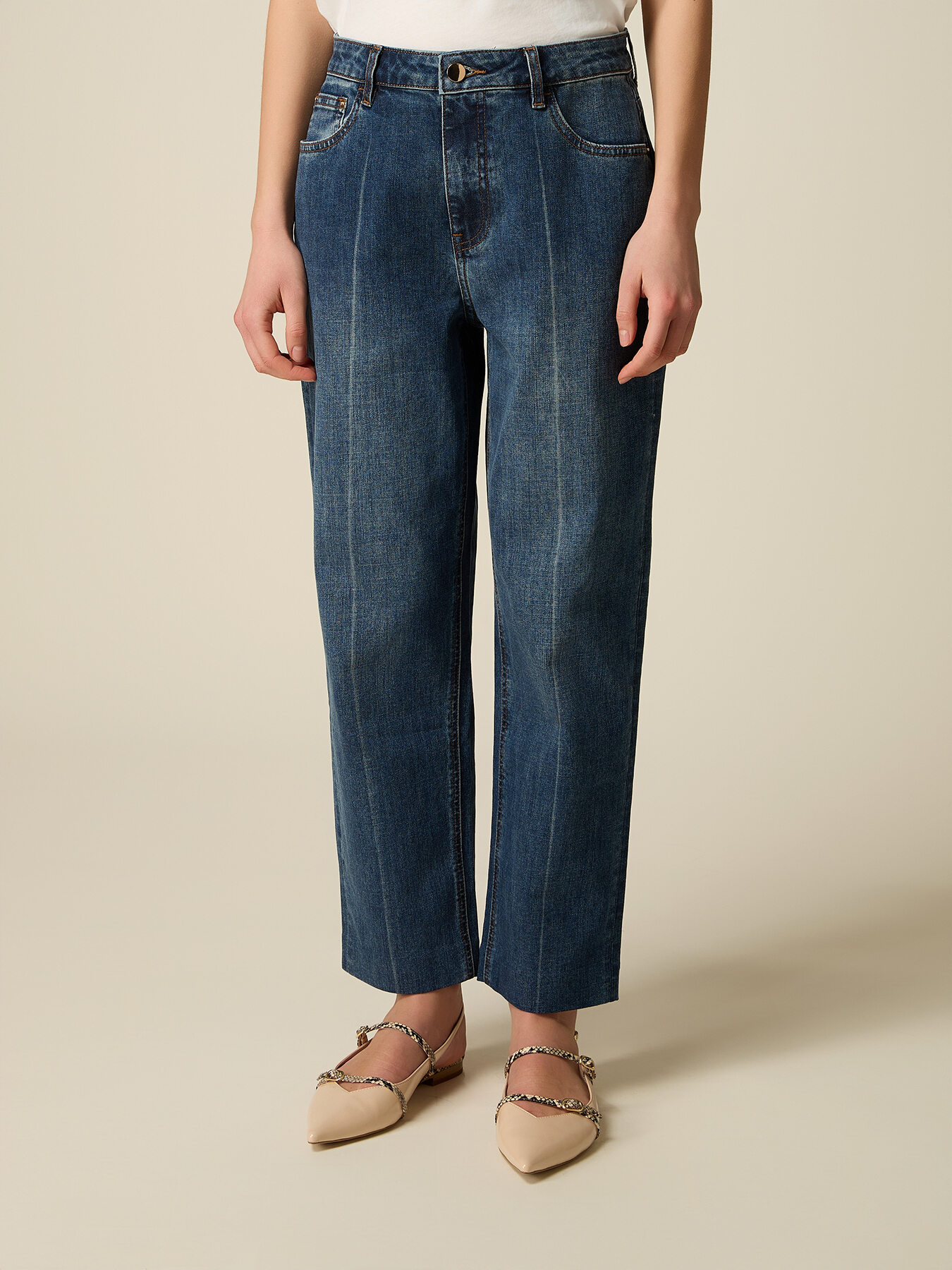 Jeans cropped boyfit image number 3