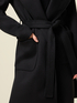 Hooded coat with belt image number 2