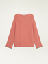 Seamless rib knit sweater image number 3