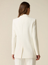 Double-breasted blazer in crepe fabric image number 1