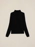 Fine knit viscose blend turtleneck sweater image number 3