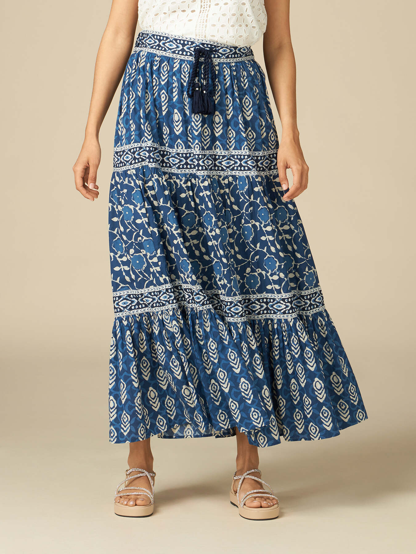 Gonna lunga fantasia ikat image number 3