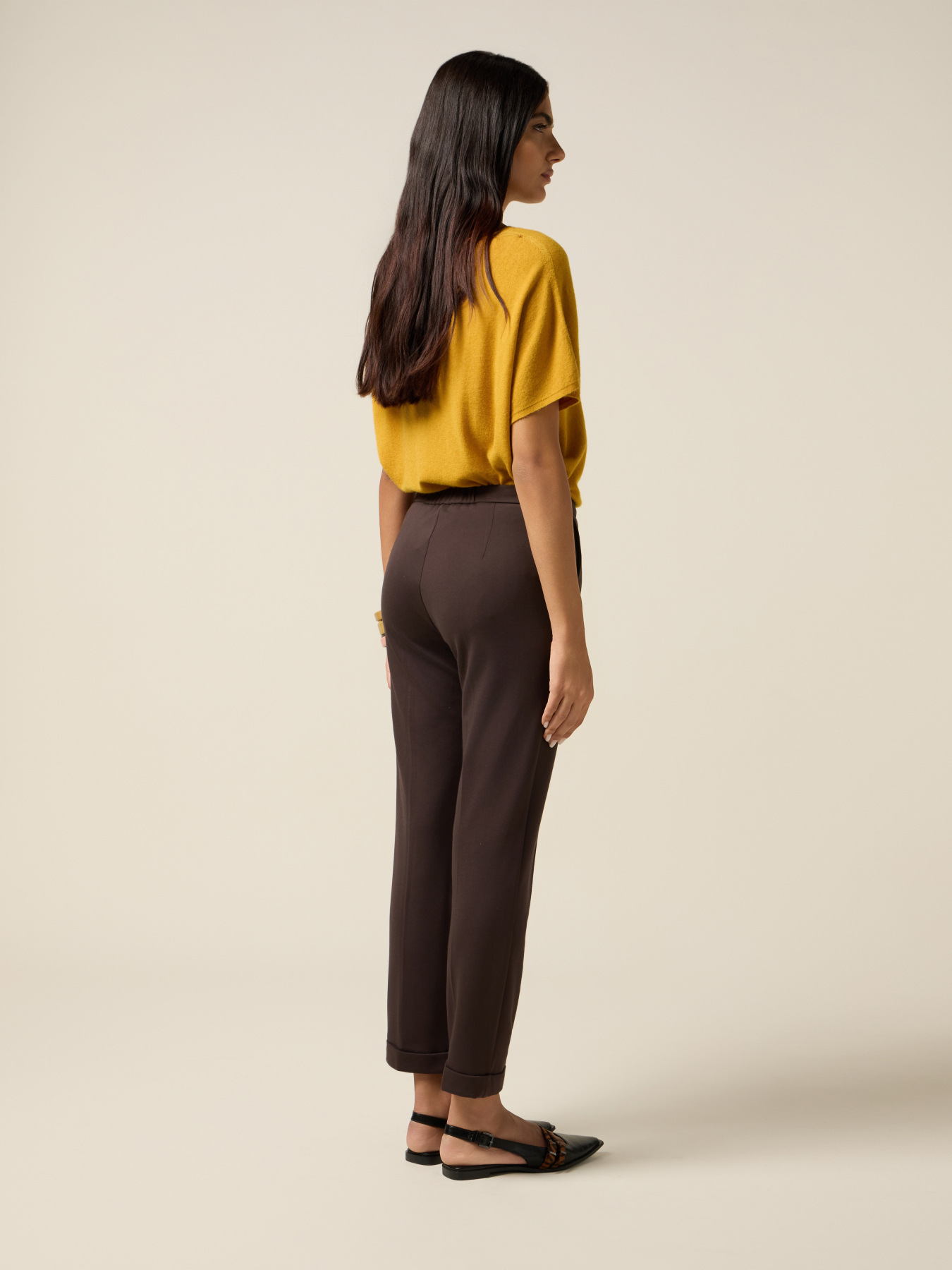 Regular trousers in Milano stitch image number 1