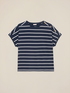 T-shirt oversize a righe image number 4
