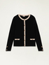 Cardigan with contrasting profiles image number 3