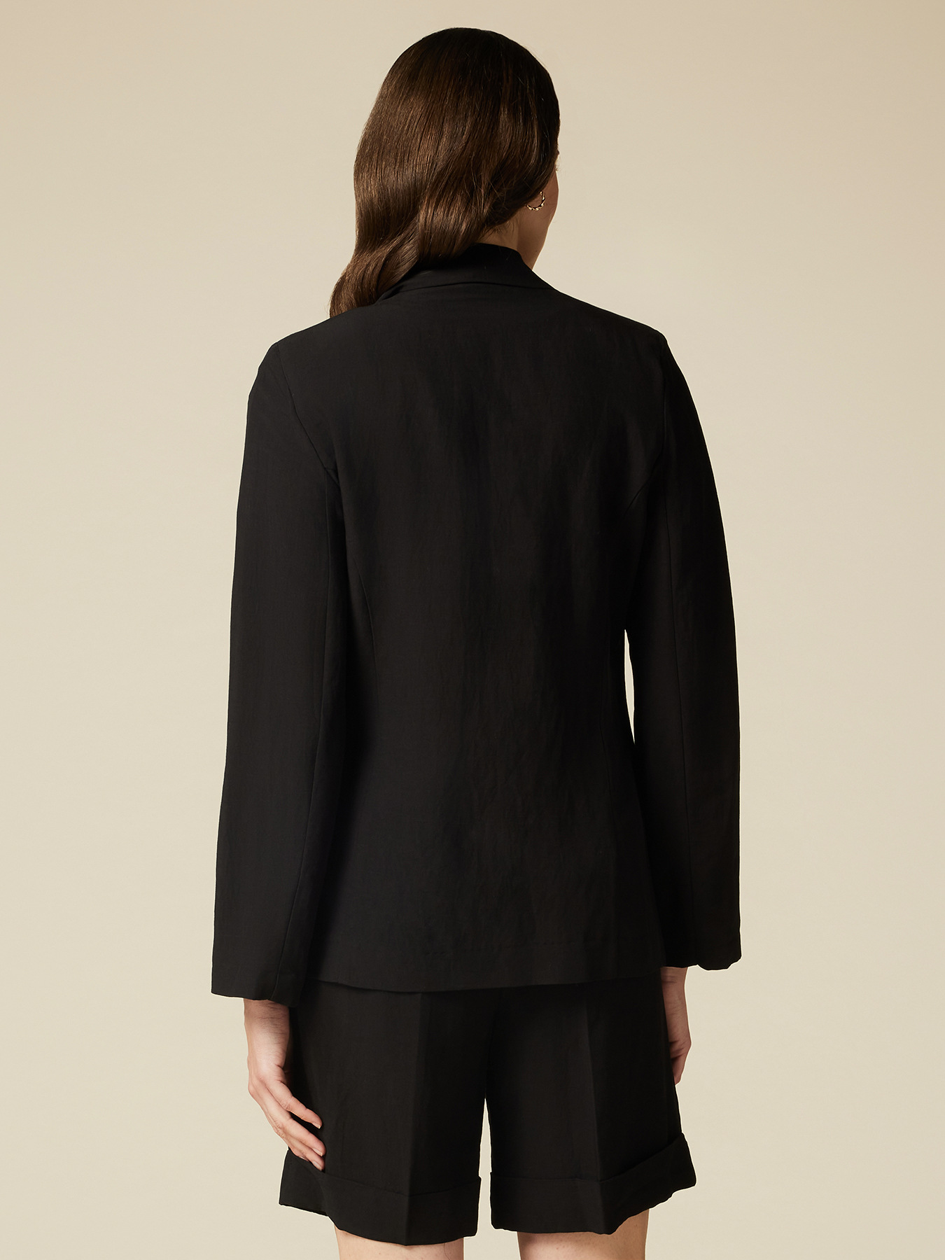 Linen blend blazer image number 1