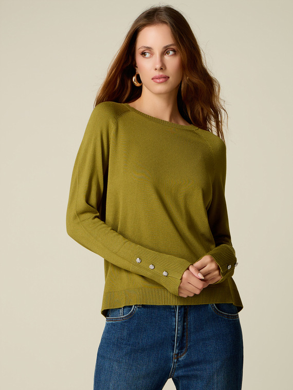 Jersey con detalle de botones