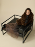 Pleated lurex midi skirt image number 0