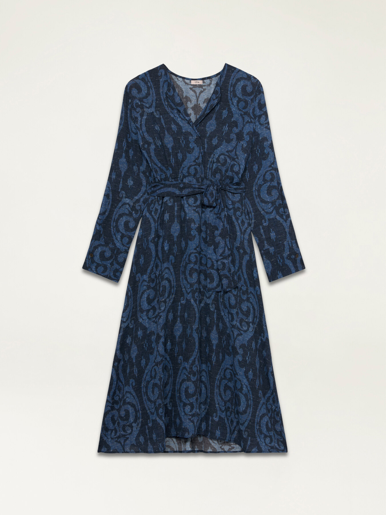 Patterned midi dress image number 4