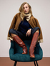 Jacket in synthetic sheepskin image number 4