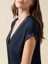 Blouse bimati&egrave;re avec manches kimono image number 2