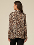 Camicia animalier in raso image number 1