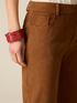 Flare pants in soft fabric image number 2