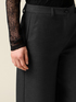 Pantalones cropped anchos de franela image number 2