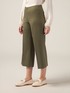 Cotton blend cropped palazzo pants image number 3