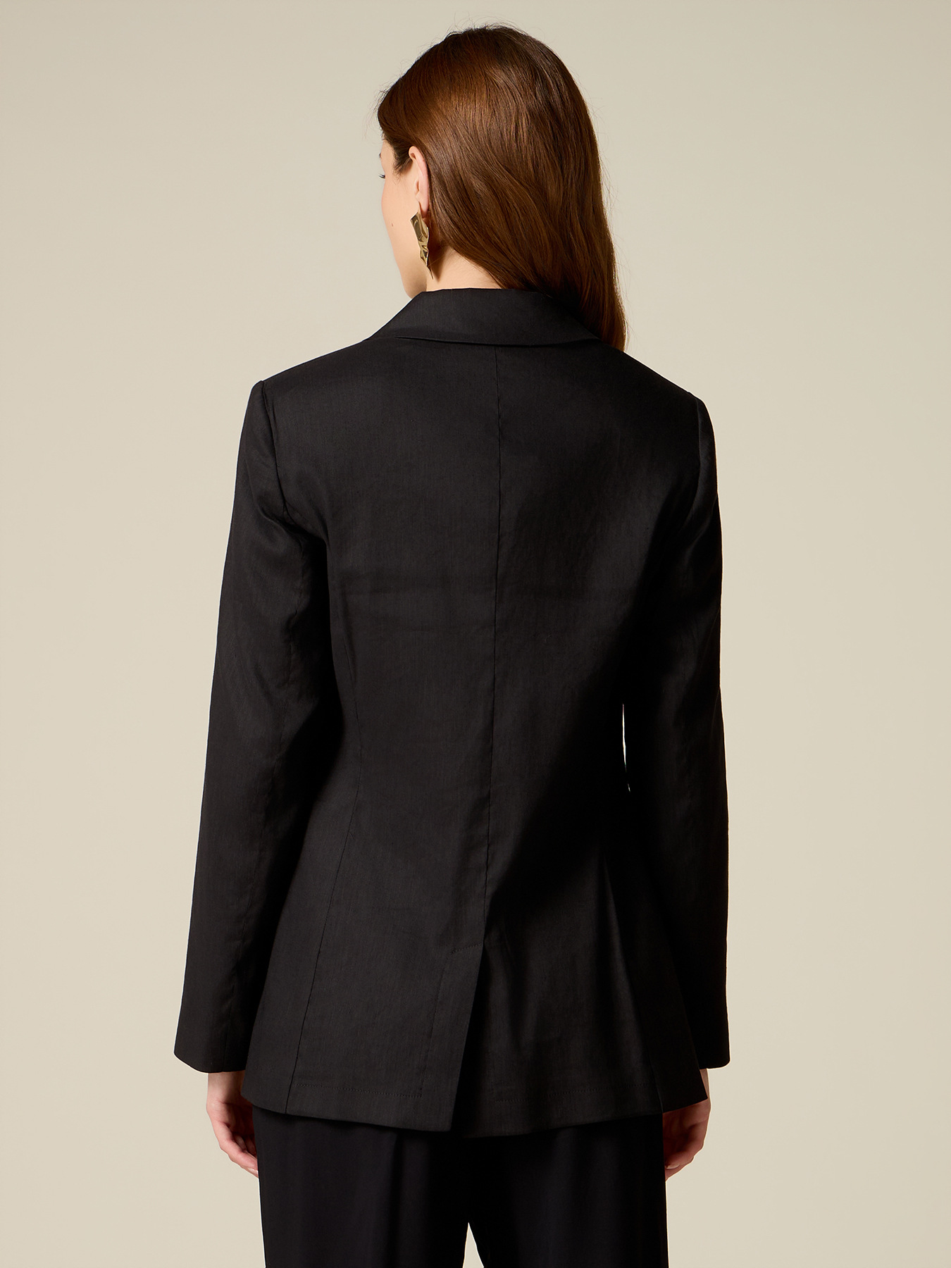 Linen blend jacket image number 1