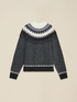Jacquard-pattern sweater with stud embellishments image number 3