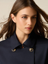 Double-breasted midi trench coat image number 2