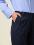 Pinstriped flare pants image number 2
