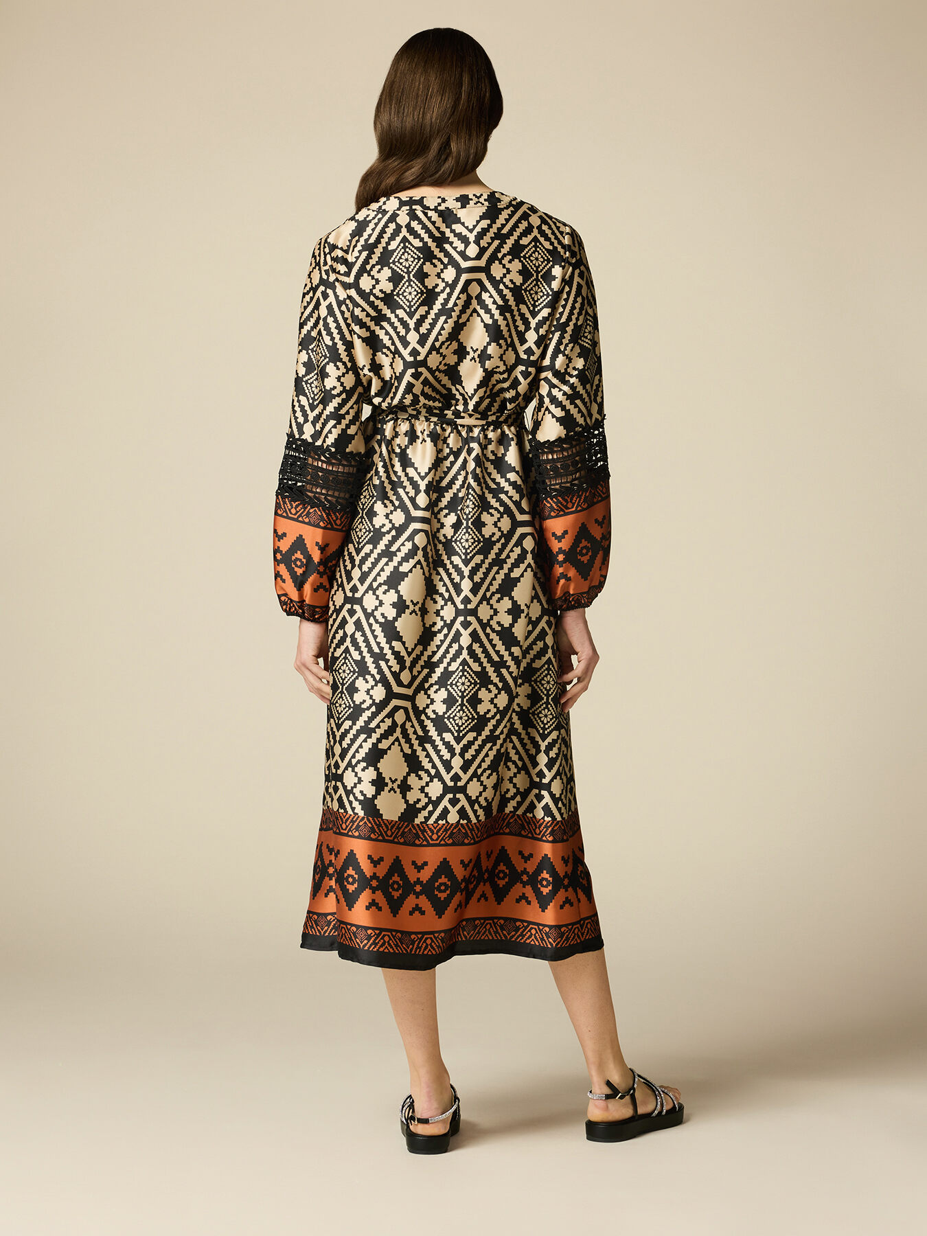 Robe longue à motif ethnique image number 1